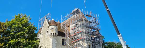 <h3>Des nouvelles des travaux du manoir de Courboyer</h3>