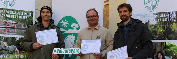 <h3> La marque Valeurs Parc attribuée pour la première fois à des artisans tailleurs de pierre !</h3>