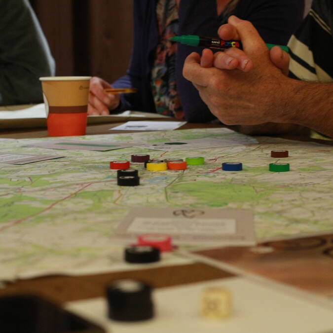 Dans un soucis de réalisme, ce jeu s'est appuyé sur les caractéristiques du territoire. Ici, une carte de Nogent-le-Rotrou